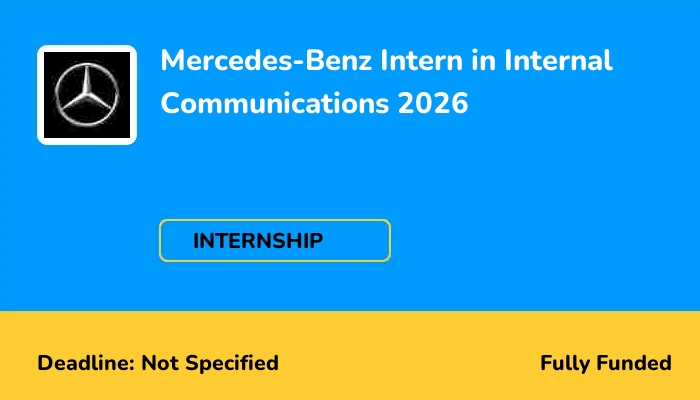 Mercedes-Benz Intern in Internal Communications 2026