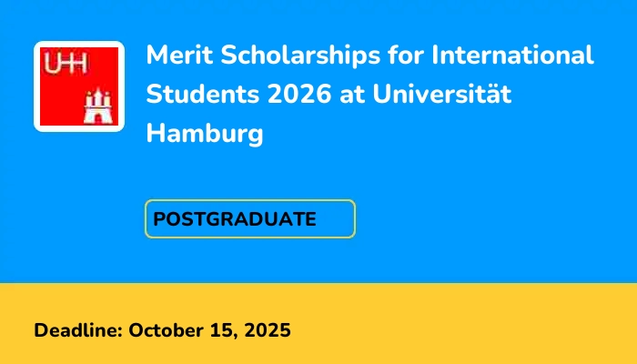 Merit Scholarships for International Students 2026 at Universität Hamburg
