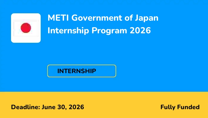 METI Government of Japan Internship Program 2026