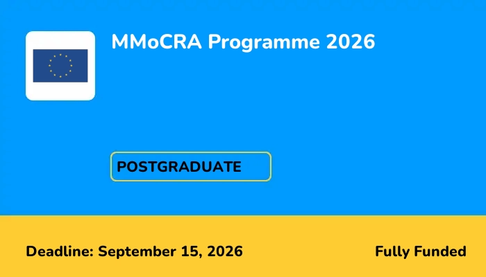 MMoCRA Programme 2026