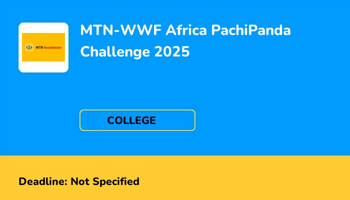 MTN-WWF Africa PachiPanda Challenge 2025