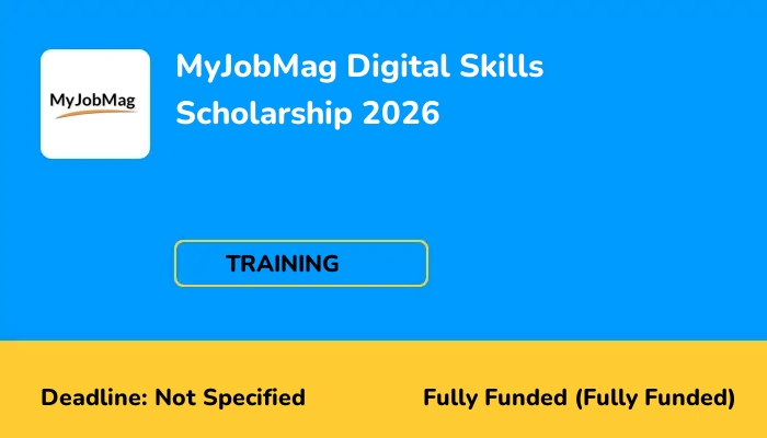 MyJobMag Digital Skills Scholarship 2026