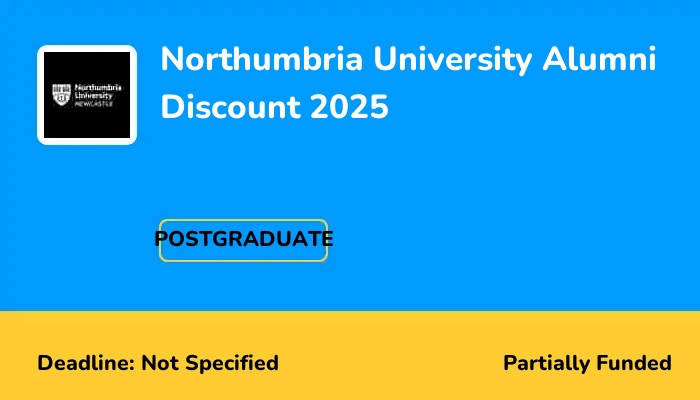 Northumbria University Alumni Discount 2025