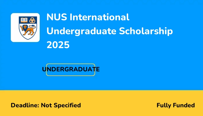 NUS International Undergraduate Scholarship 2025