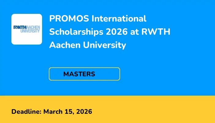 PROMOS International Scholarships 2026 at RWTH Aachen University