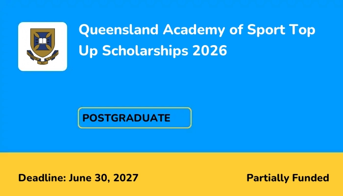 Queensland Academy of Sport Top Up Scholarships 2026