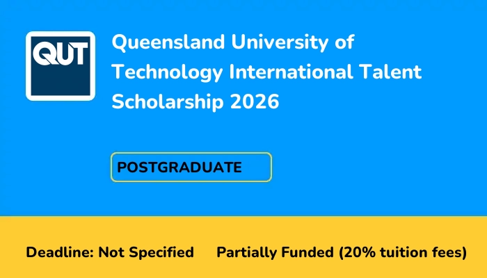 Queensland University of Technology International Talent Scholarship 2026