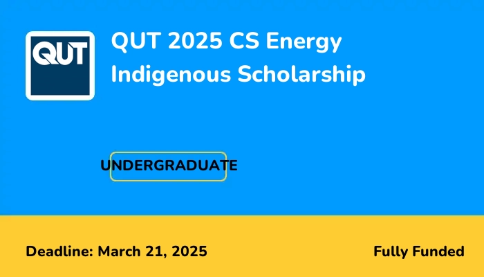 QUT 2025 CS Energy Indigenous Scholarship