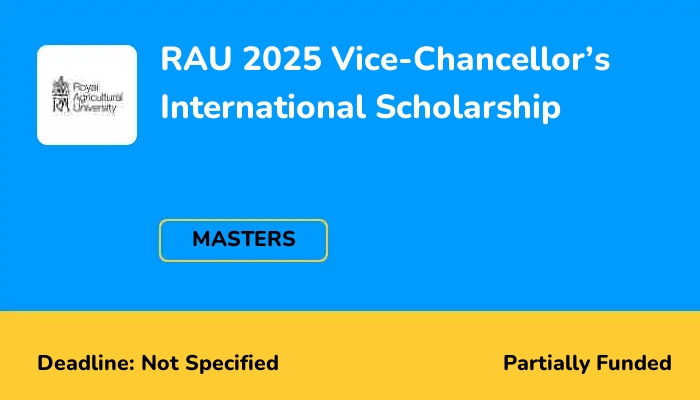 RAU 2025 Vice-Chancellor’s International Scholarship