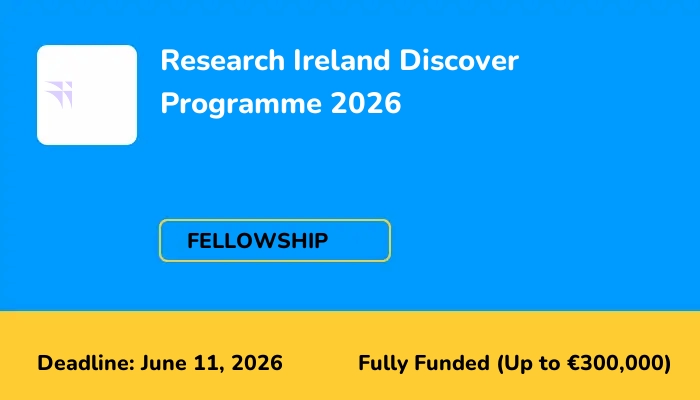 Research Ireland Discover Programme 2026