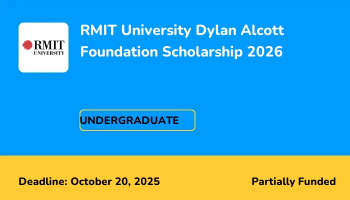 RMIT University Dylan Alcott Foundation Scholarship 2026