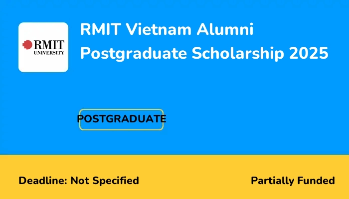 RMIT Vietnam Alumni Postgraduate Scholarship 2025