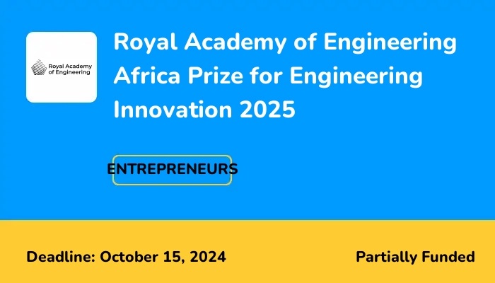 Royal Academy of Engineering Africa Prize for Engineering Innovation 2025