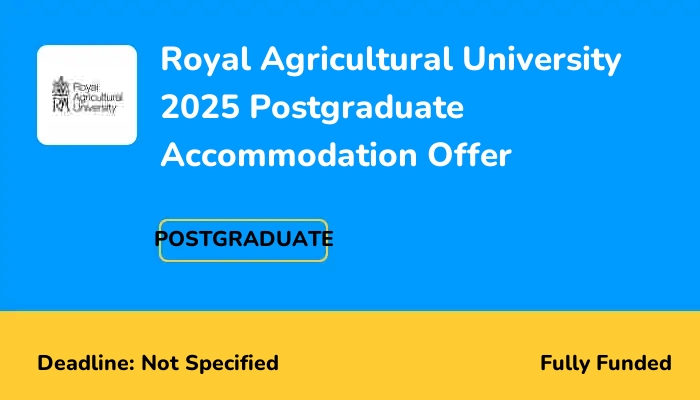 Royal Agricultural University 2025 Postgraduate Accommodation Offer