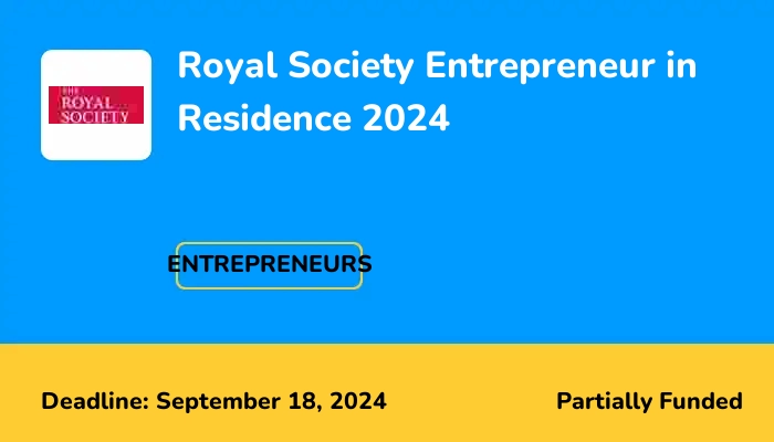 Royal Society Entrepreneur in Residence 2024