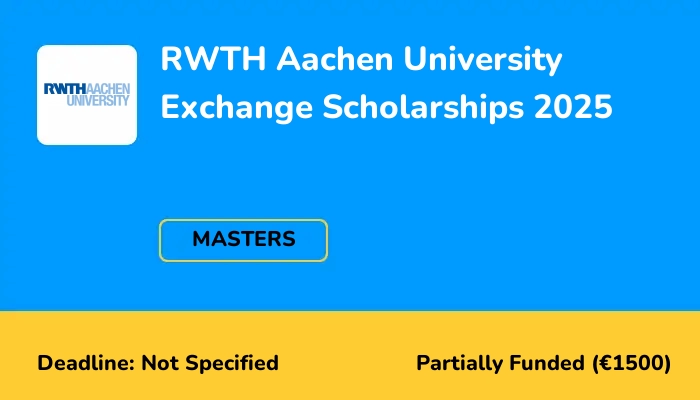 RWTH Aachen University Exchange Scholarships 2025