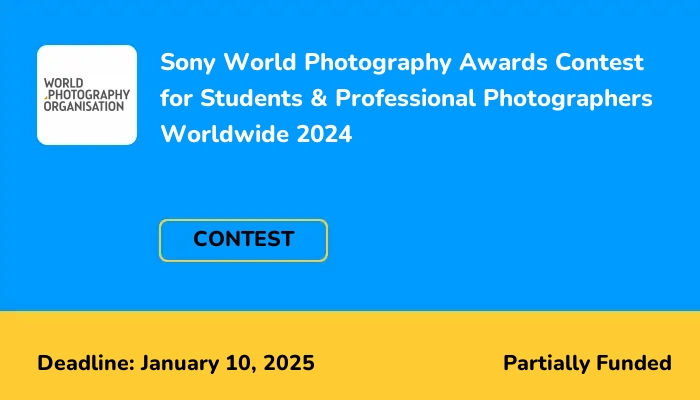 Sony World Photography Awards Contest for Students & Professional Photographers Worldwide 2024