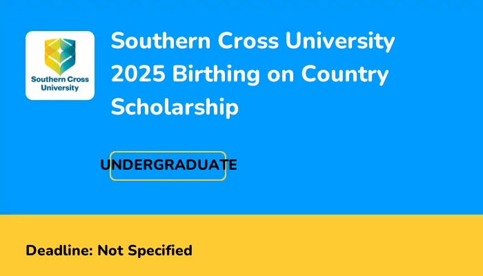 Southern Cross University 2025 Birthing on Country Scholarship