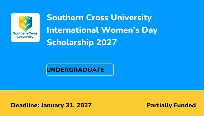 Southern Cross University International Women's Day Scholarship 2027