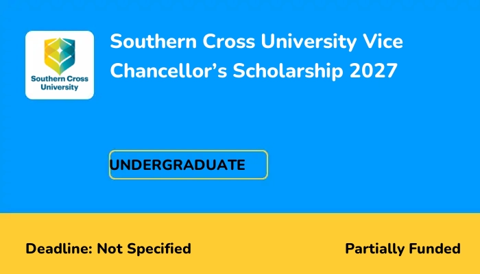 Southern Cross University Vice Chancellor's Scholarship 2027