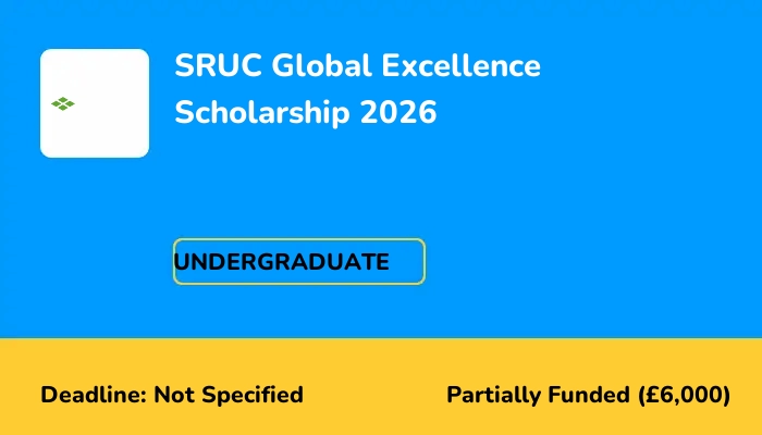 SRUC Global Excellence Scholarship 2026