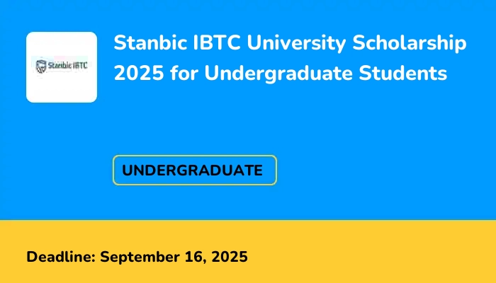 Stanbic IBTC University Scholarship 2025 for Undergraduate Students