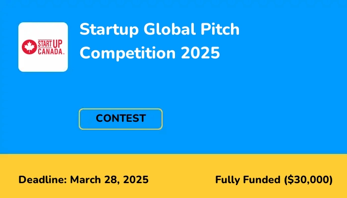 Startup Global Pitch Competition 2025