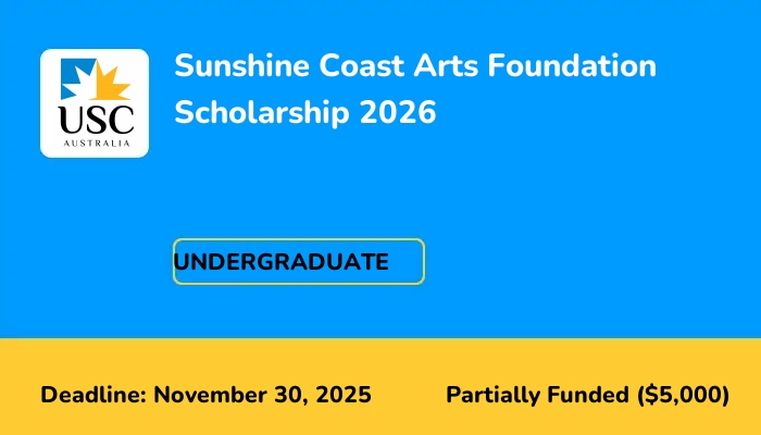 Sunshine Coast Arts Foundation Scholarship 2026