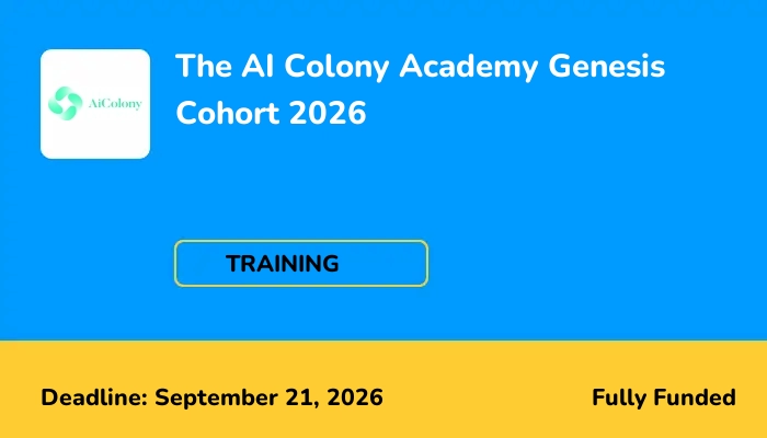 The AI Colony Academy Genesis Cohort 2026