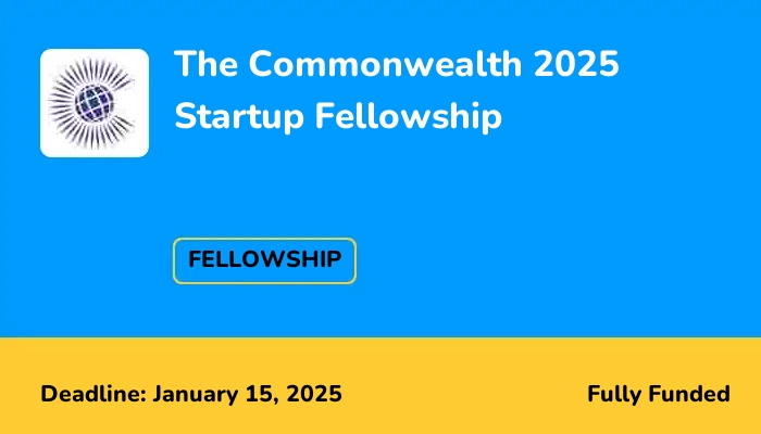 The Commonwealth 2025 Startup Fellowship