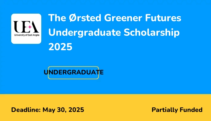 The Ørsted Greener Futures Undergraduate Scholarship 2025