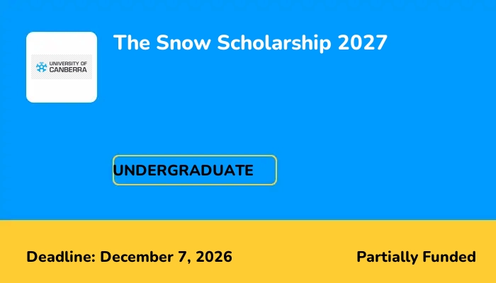 The Snow Scholarship 2027