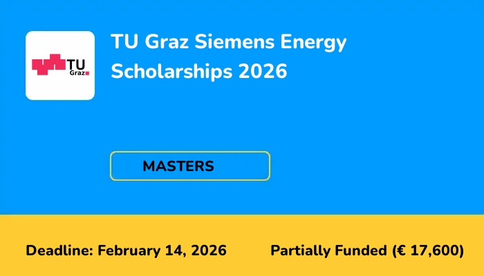 TU Graz Siemens Energy Scholarships 2026