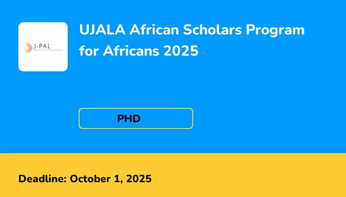 UJALA African Scholars Program for Africans 2025