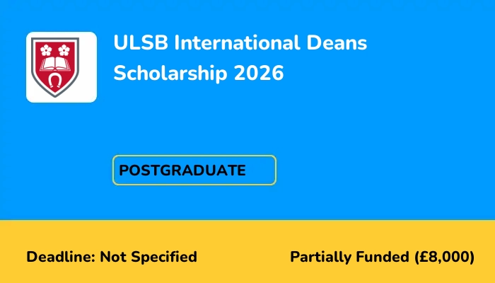 ULSB International Deans Scholarship 2026