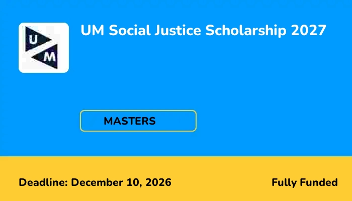 UM Social Justice Scholarship 2027