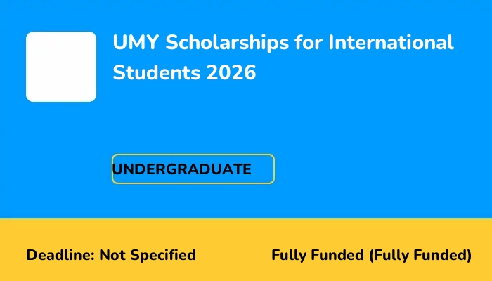 UMY Scholarships for International Students 2026