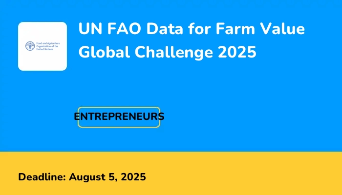 UN FAO Data for Farm Value Global Challenge 2025