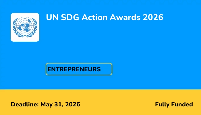 UN SDG Action Awards 2026