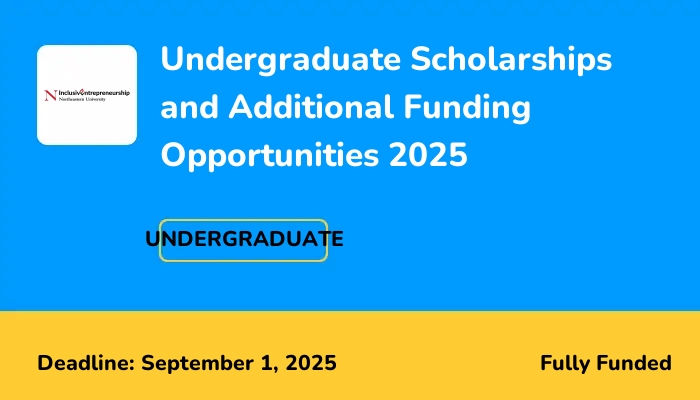 Undergraduate Scholarships and Additional Funding Opportunities 2025