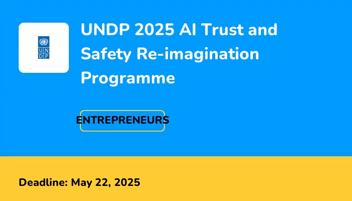 UNDP 2025 AI Trust and Safety Re-imagination Programme