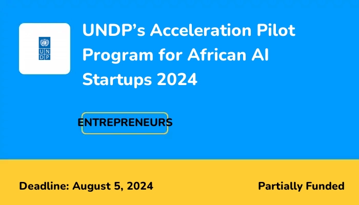 UNDP’s Acceleration Pilot Program for African AI Startups 2024
