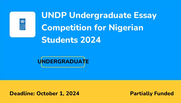 UNDP Undergraduate Essay Competition for Nigerian Students 2024