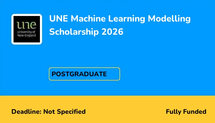 UNE Machine Learning Modelling Scholarship 2026
