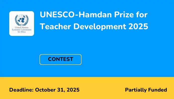 UNESCO-Hamdan Prize for Teacher Development 2025