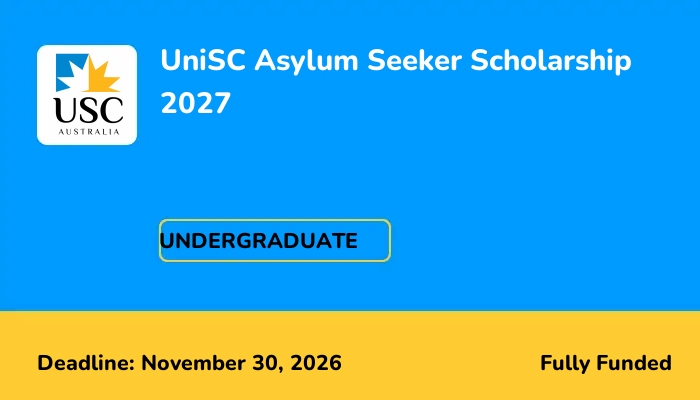 UniSC Asylum Seeker Scholarship 2027