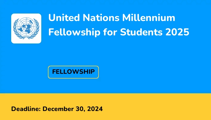 United Nations Millennium Fellowship for Students 2025