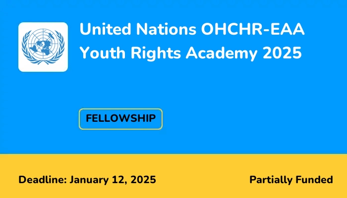 United Nations OHCHR-EAA Youth Rights Academy 2025