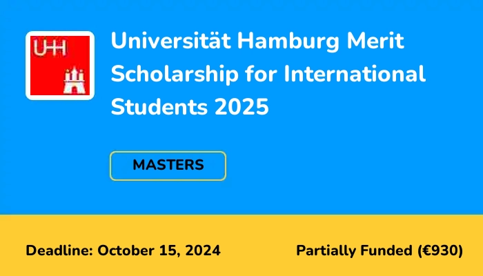 Universität Hamburg Merit Scholarship for International Students 2025