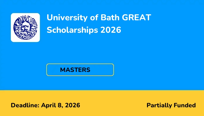 University of Bath GREAT Scholarships 2026